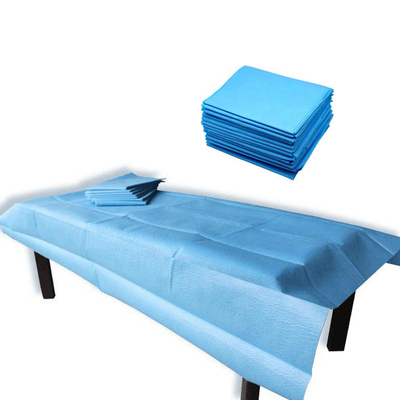 Beauty Disposable Bed Cover Non Woven , 20-65gsm Disposable Massage Bed Covers