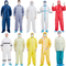 OEM Type 4 5 6 EN 14126 Hooded Coverall Microporous Disposable
