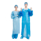 PPE Waterproof Apron Plastic Isolation Gown 25gsm Disposable CPE Gown