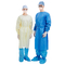50g Blue Disposable Hospital Surgical Gowns , Level 2 Yellow SMMS Waterproof Isolation Surgical Gown