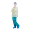 Hospital Non Woven Disposable Lab Coats With Cuffs And Neckline