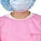 Pink Pp Disposable Safety Isolation Gowns  Non Woven 30gsm Knitted Cuff Ppe