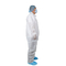 Type 5/6 White SMS Disposable Non Woven Coverall Without Hood