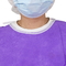 50g Purple PP Isolation Gown Disposable Hospital Gowns
