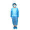 Non Sterile Disposable Waterproof Isolation Surgical Gown Light Blue PP